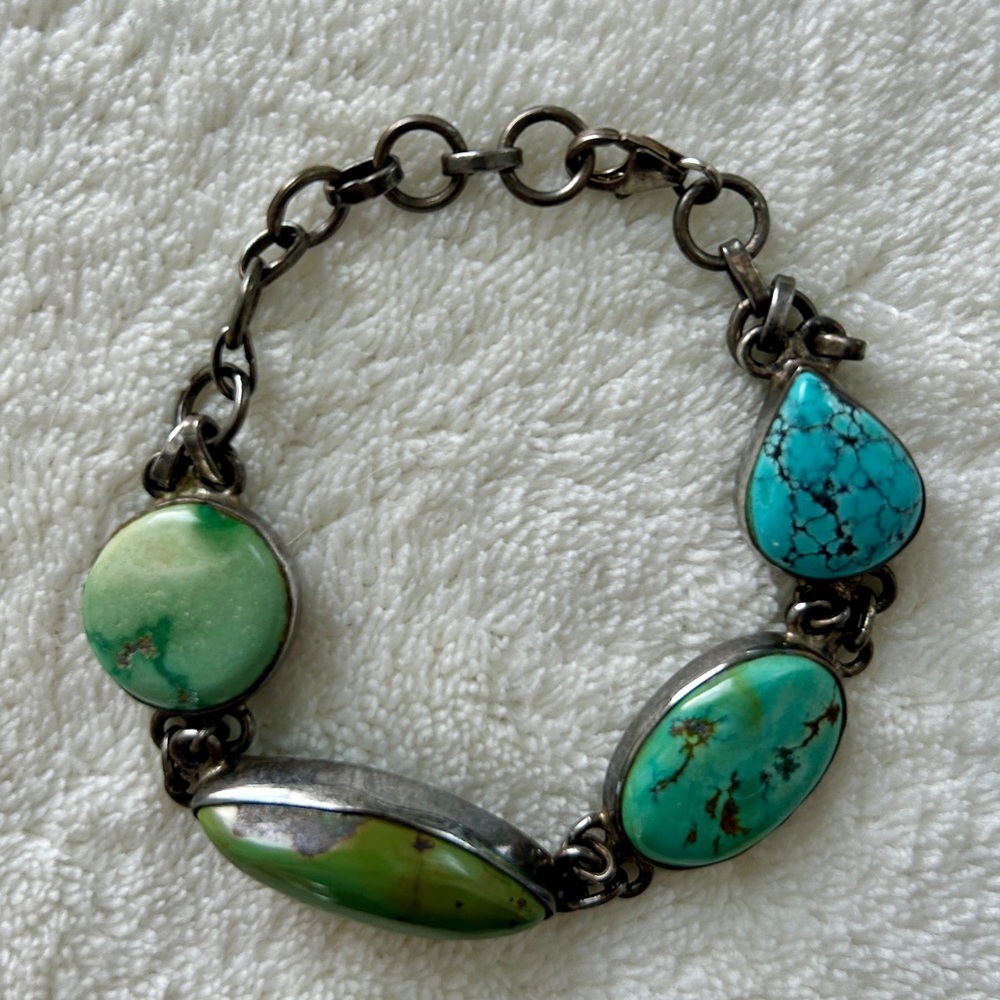 Turquoise & Silver Bracelet